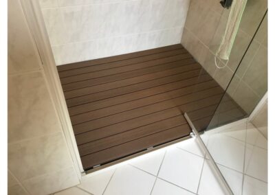 Ekodeck shower platform in 2 parts